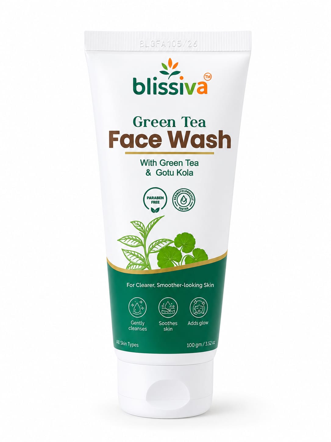 blissiva Green Tea Face Wash