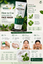blissiva Green Tea Face Wash